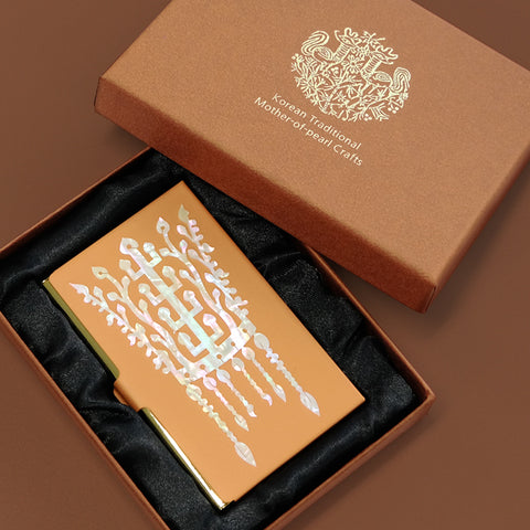Silla Gold Crown Business Card Holder
