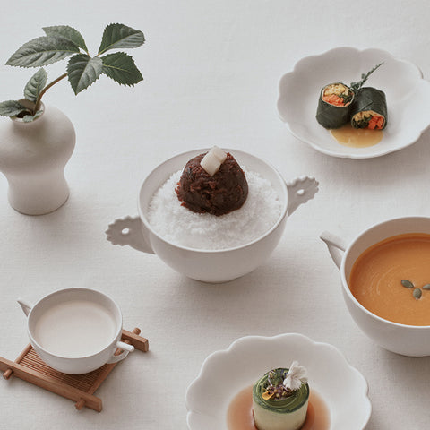 White Porcelain Yogurt Bowl(B)