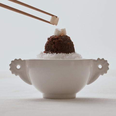 White Porcelain Yogurt Bowl (B)