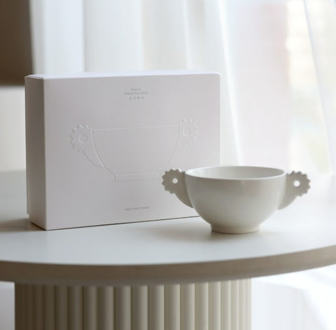 White Porcelain Yogurt Bowl (B)