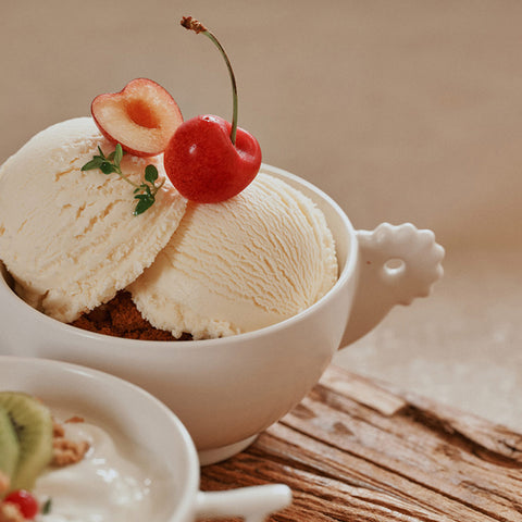 White Porcelain Yogurt Bowl (B)