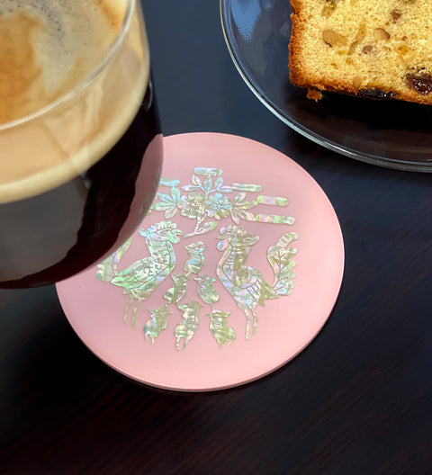 Mother-of-Pearl Coaster