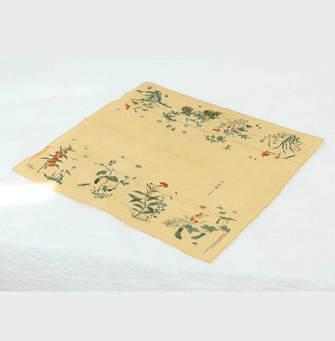 Insect and Flower Handkerchief